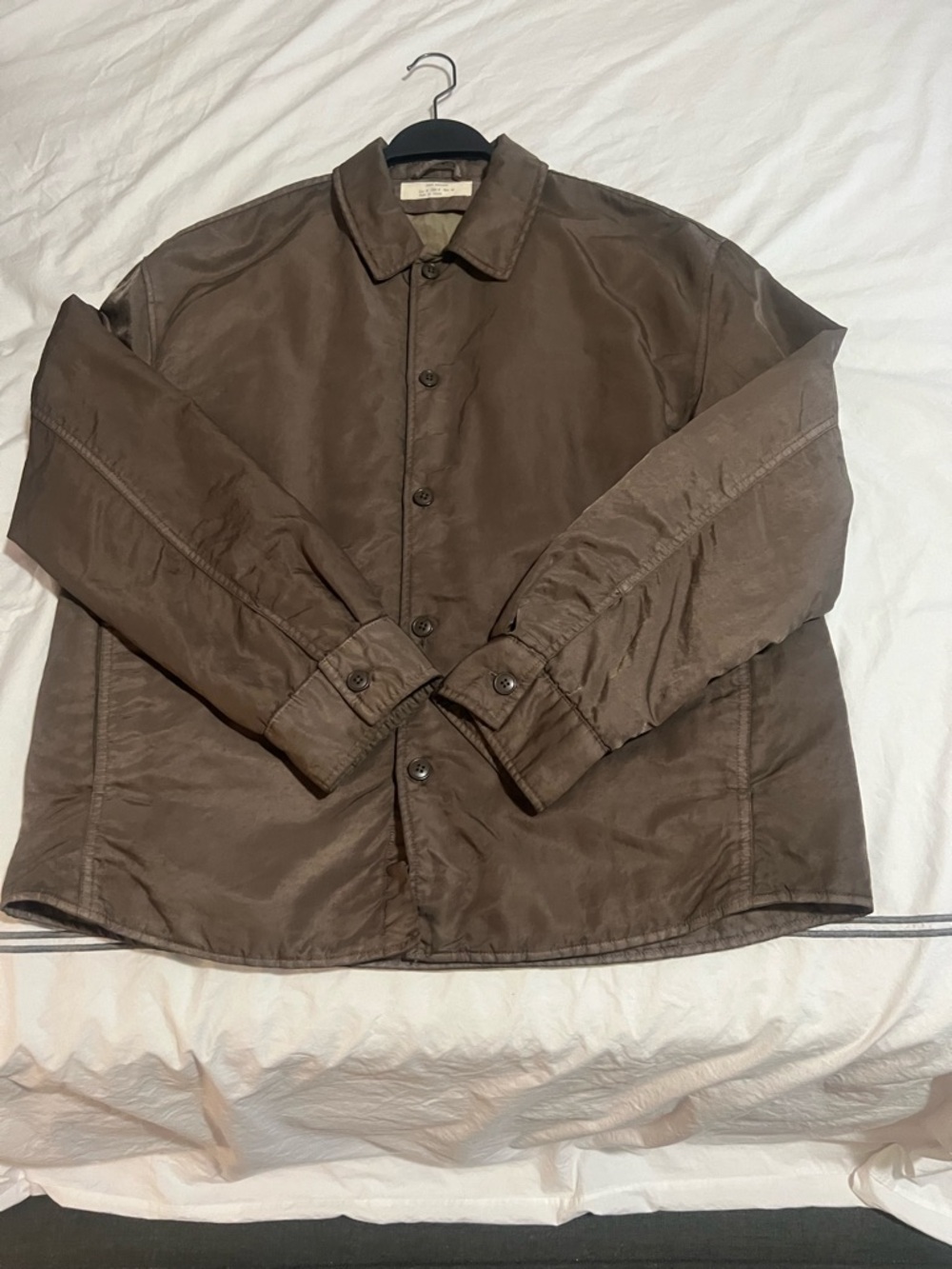 Zara Men's Brown Lightweight Button-Front Jacket size Medium - Picture 3 of 6